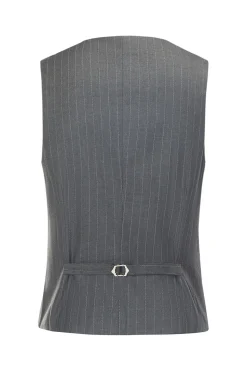 Men's Grey 3-Piece Notched Lapel Slim Fit Wedding Suits