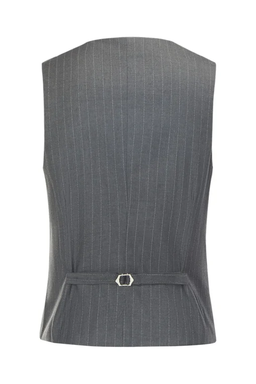 Men's Grey 3-Piece Notched Lapel Slim Fit Wedding Suits