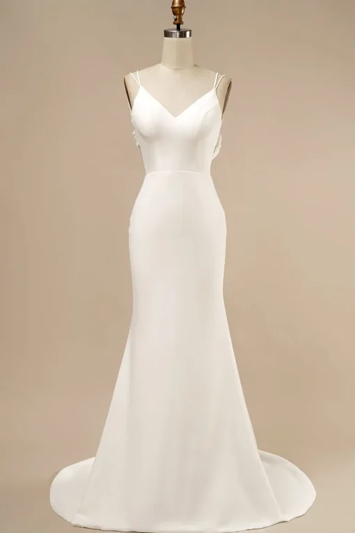 Mermaid Boho Wedding Dress with Ruffles