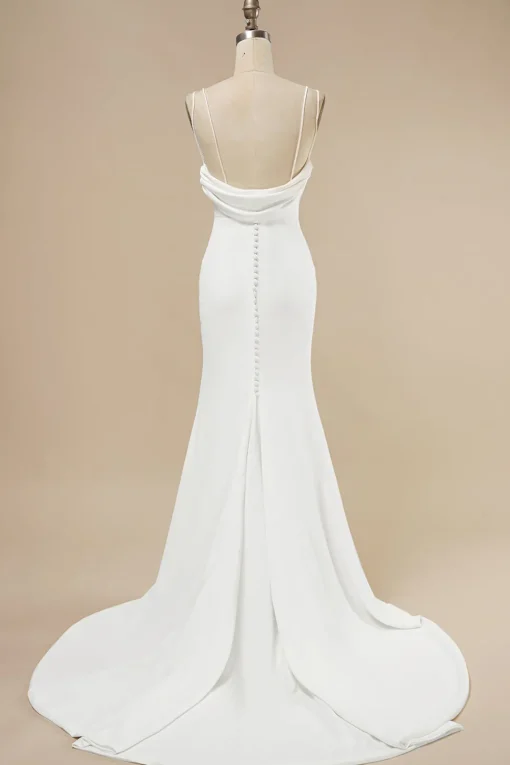 Mermaid Boho Wedding Dress with Ruffles