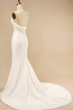 Mermaid Boho Wedding Dress with Ruffles