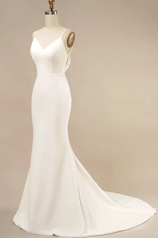 Mermaid Boho Wedding Dress with Ruffles
