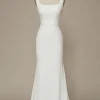 Mermaid Square Neck Wedding Dress
