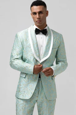 Mint Shawl Lapel One Button 2 Pieces Men's Suits