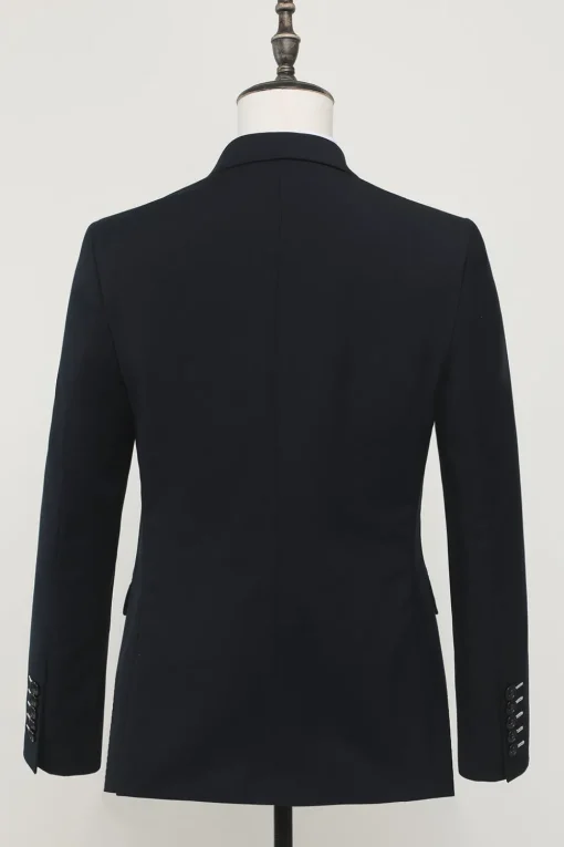 Navy 2 Piece Double Breasted Men's Suit