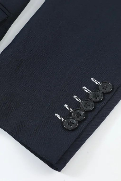 Navy 2 Piece Double Breasted Men's Suit