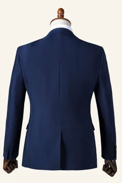 Navy Notched Lapel 3-Piece Men's Suit