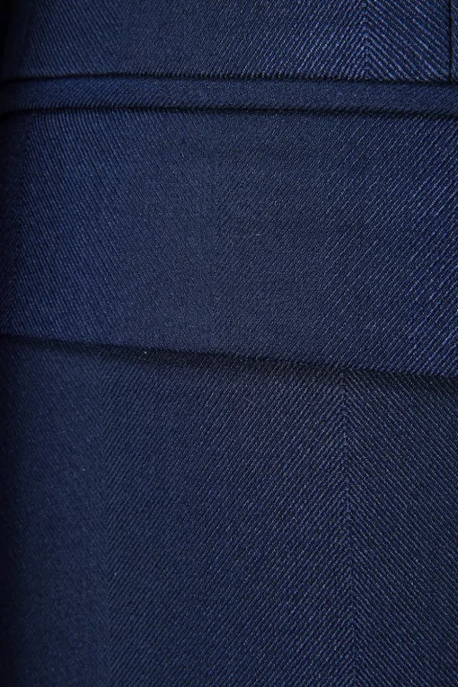 Navy Notched Lapel 3-Piece Men's Suit