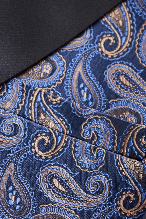Navy Print Men's Formal Blazer