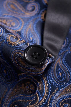 Navy Print Men's Formal Blazer
