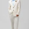 Notch Lapel Ivory Single Breasted 2 Pieces Men's Prom Suits