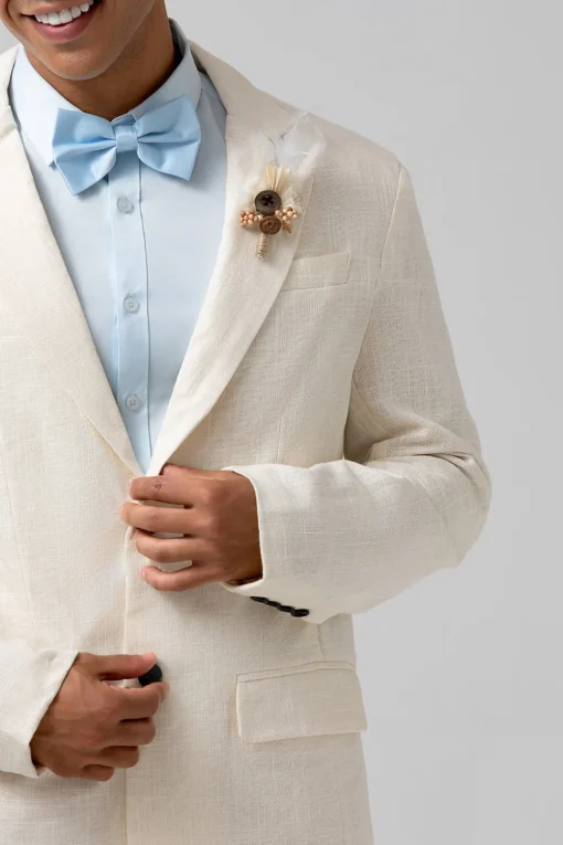 Notch Lapel Ivory Single Breasted 2 Pieces Men's Prom Suits