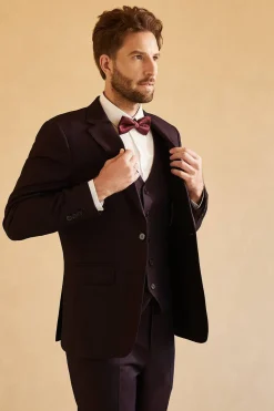 Notched Lapel Single Button Wedding Suit