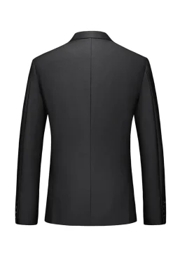 Notched Lapel Two Buttons Black Men's Prom Suits