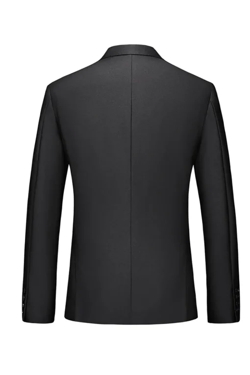 Notched Lapel Two Buttons Black Men's Prom Suits