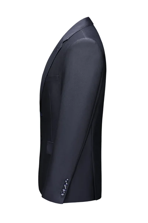 Notched Lapel Two Buttons Black Men's Prom Suits