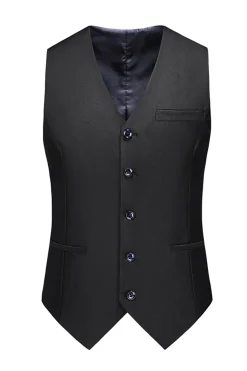 Notched Lapel Two Buttons Black Men's Prom Suits