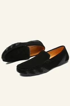 Nubuck Leather Men's Peas Shoes