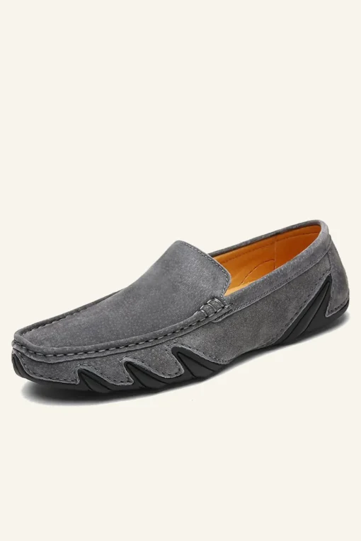 Nubuck Leather Men's Peas Shoes