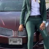 One Button Shawl Lapel Dark Green 2 Piece Men's Prom Suits