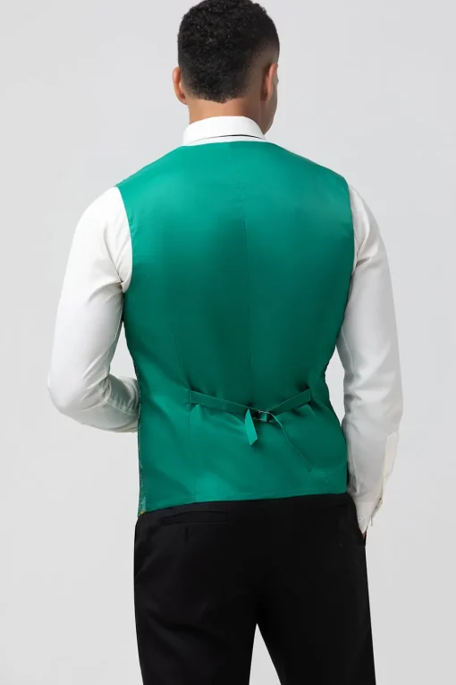 Peak Lapel Green One Button 3 Pieces Men's Prom Suits