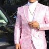 Pink Peak Lapel 2 Piece Men's Prom Suits