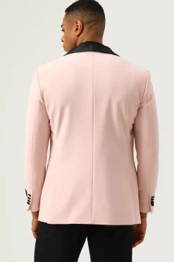 Pink Shawl Lapel 3 Piece Men's Prom Suits