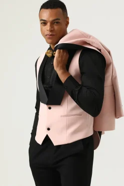 Pink Shawl Lapel 3 Piece Men's Prom Suits