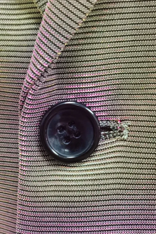 Purple Yellow Notched Lapel Men's Prom Blazer