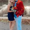Red Notched Lapel 2 Pieces Single Breasted Men's Prom Suits