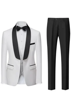 Royal Blue 3 Piece Shawl Lapel Men's Prom Suits