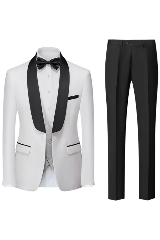 Royal Blue 3 Piece Shawl Lapel Men's Prom Suits