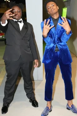 Royal Blue Peak Lapel 2 Piece Men's Prom Suits