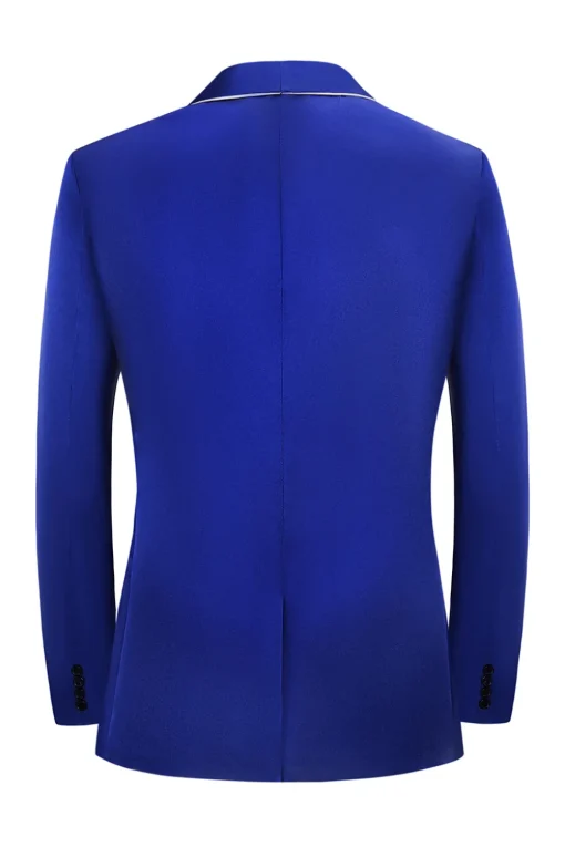 Royal Blue 3-Piece Shawl Lapel One Button Prom Suits