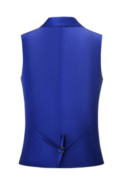 Royal Blue 3-Piece Shawl Lapel One Button Prom Suits
