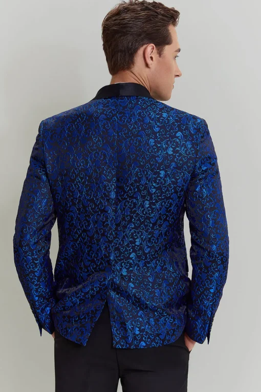 Royal Blue Shawl Lapel 2 Piece Slim fit Men's Suit
