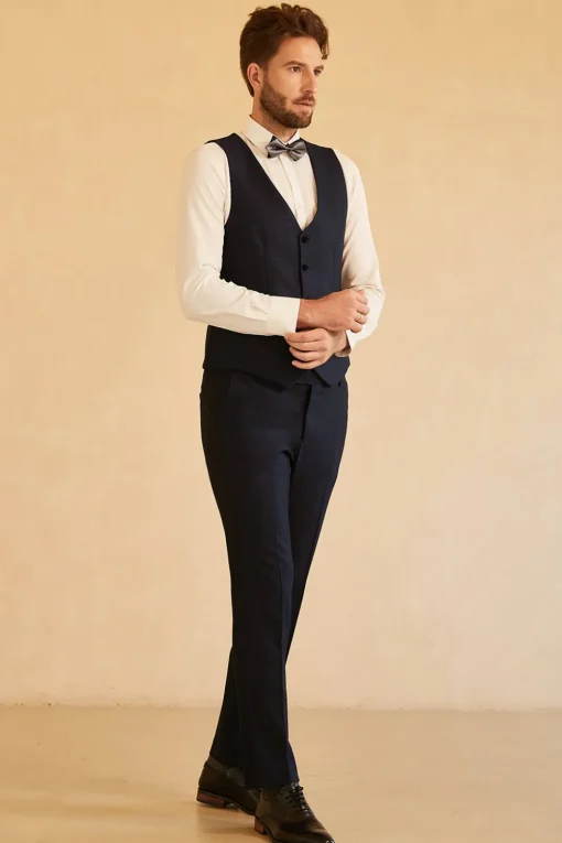 Shawl Lapel One Button Navy Wedding Suits For Men