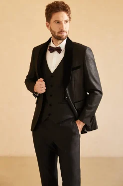Shawl Lapel One Button Navy Wedding Suits For Men