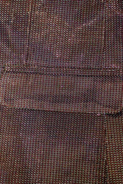 Sparkly Brown One Button Shawl Lapel Men's Blazer