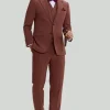 Tan Notched Lapel 3 Piece Single Breasted Prom Suits