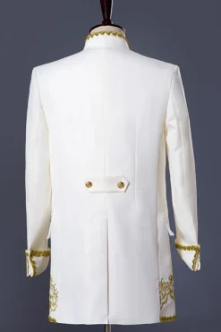 White Men's 3 Pieces Shawl Lapel Prom Suits