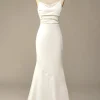 White Mermaid Long Wedding Dress