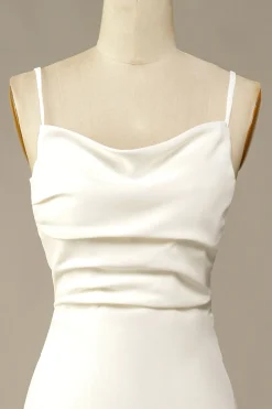 White Mermaid Long Wedding Dress