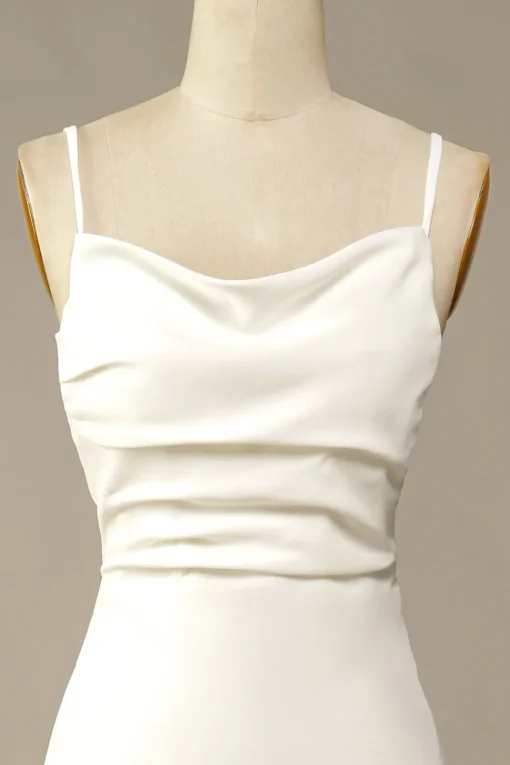 White Mermaid Long Wedding Dress