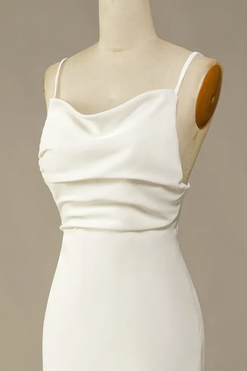 White Mermaid Long Wedding Dress