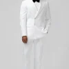 White Notch Lapel Double Breasted 2 Pieces Men's Suits