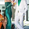 White Notched Lapel 2 Piece Men's Prom Suits