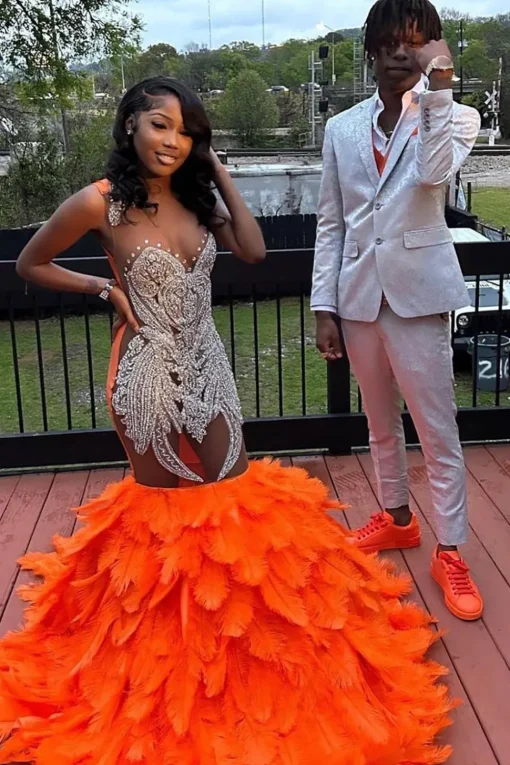 White Notched Lapel Print 2 Piece Men's Prom Suits